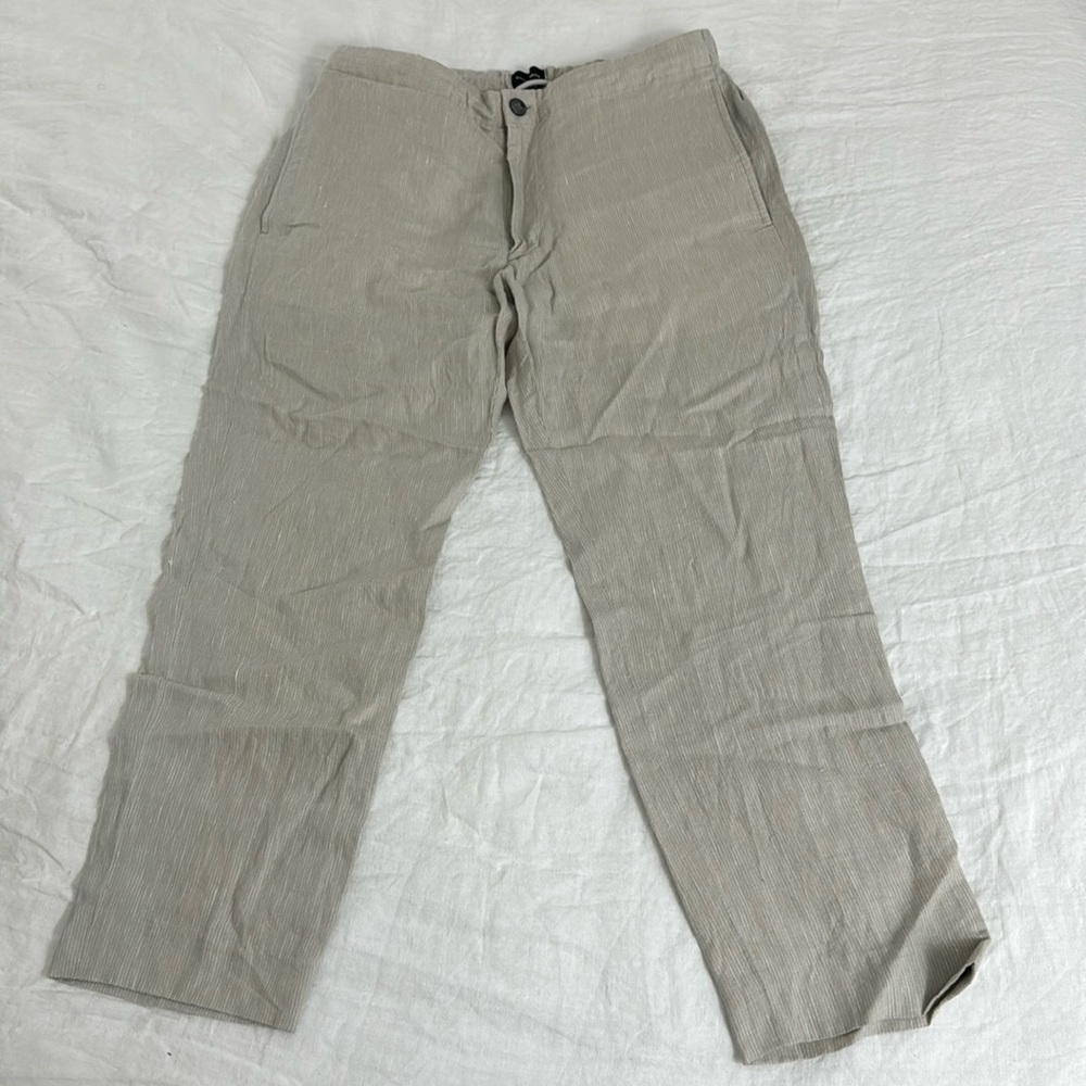 Club Monaco linen pants. Drawstring waist. Cropped $25” inseam perfect 4 summer